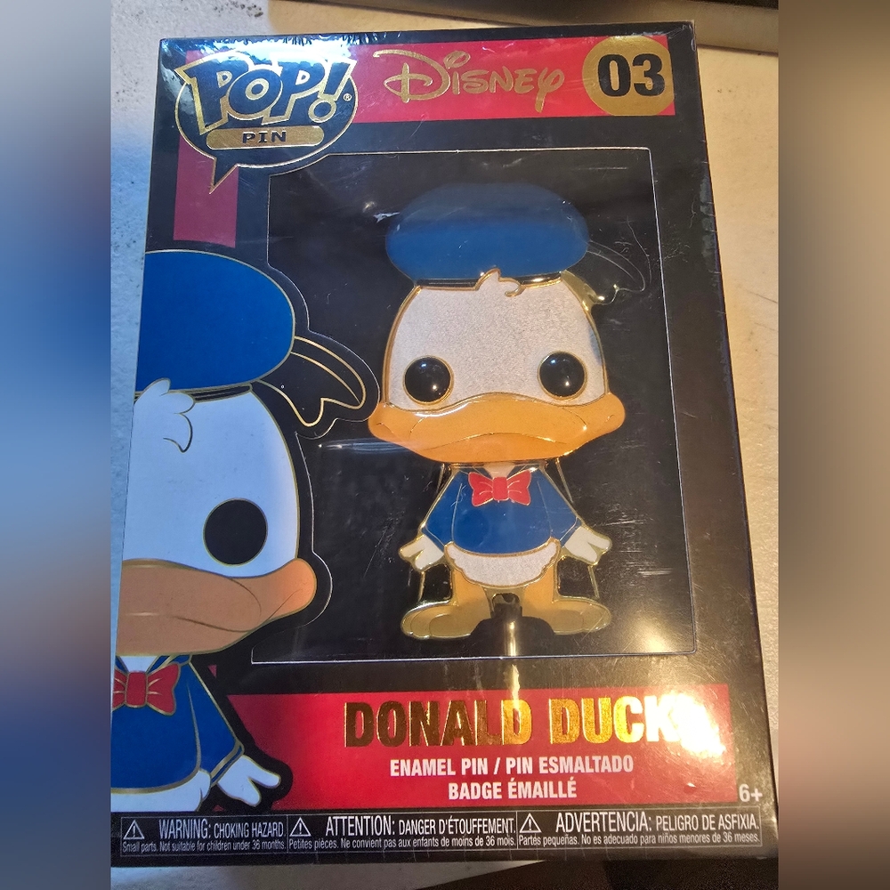 Disney Pop! Pin Donald Duck Enamel Pin - Blue and Gold